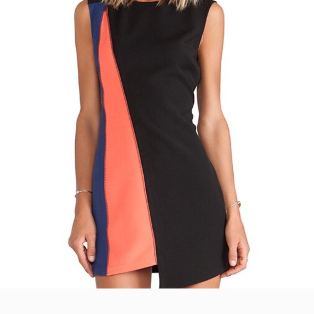 Colorblock Sleeveless Dress